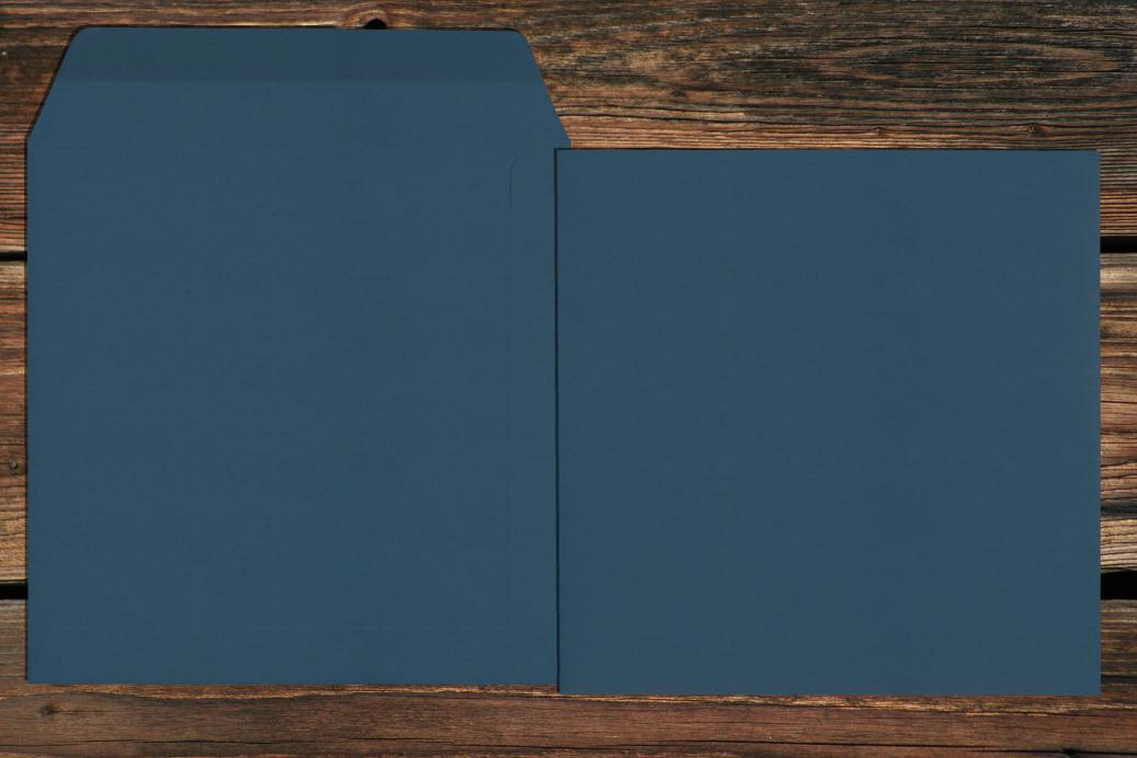 Versandtaschen 190x190 mm Nassklebend Nachtblau 120 g/qm